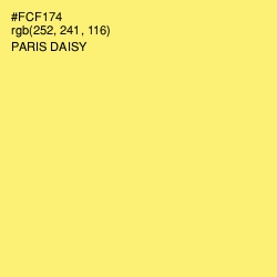 #FCF174 - Paris Daisy Color Image