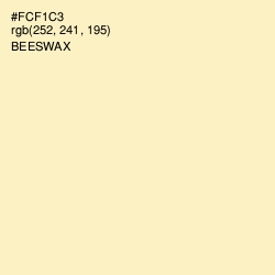 #FCF1C3 - Beeswax Color Image