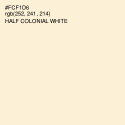 #FCF1D6 - Half Colonial White Color Image