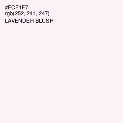 #FCF1F7 - Lavender blush Color Image