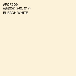 #FCF2D9 - Bleach White Color Image