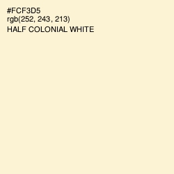 #FCF3D5 - Half Colonial White Color Image