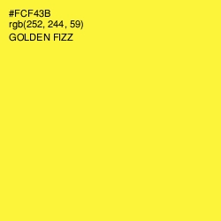 #FCF43B - Golden Fizz Color Image