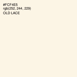 #FCF4E5 - Old Lace Color Image