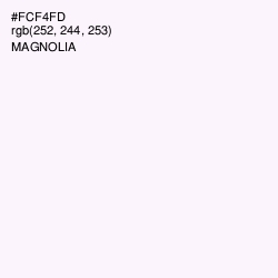 #FCF4FD - Magnolia Color Image