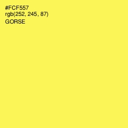 #FCF557 - Gorse Color Image