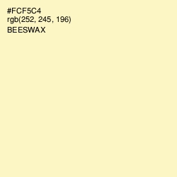 #FCF5C4 - Beeswax Color Image