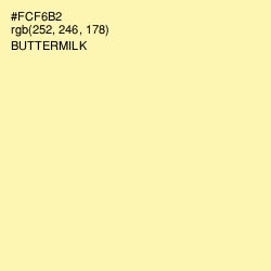 #FCF6B2 - Buttermilk Color Image