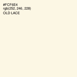 #FCF6E4 - Old Lace Color Image