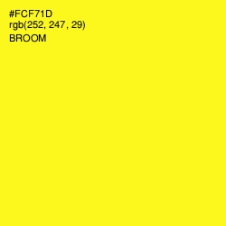 #FCF71D - Broom Color Image