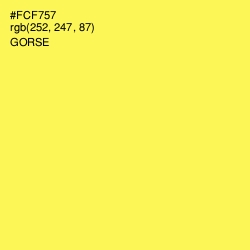 #FCF757 - Gorse Color Image
