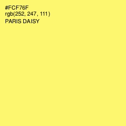 #FCF76F - Paris Daisy Color Image