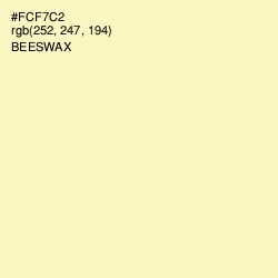 #FCF7C2 - Beeswax Color Image