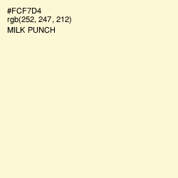 #FCF7D4 - Milk Punch Color Image