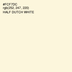 #FCF7DC - Half Dutch White Color Image