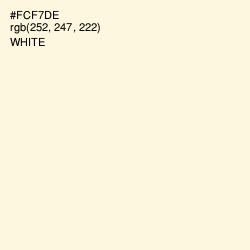 #FCF7DE - Half Dutch White Color Image