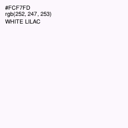 #FCF7FD - White Lilac Color Image