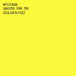 #FCF83B - Golden Fizz Color Image