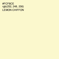 #FCF8CE - Lemon Chiffon Color Image