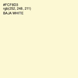 #FCF8D3 - Baja White Color Image