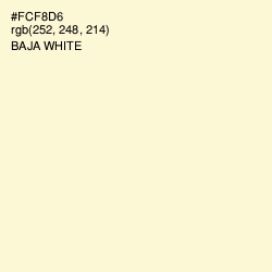 #FCF8D6 - Baja White Color Image