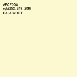 #FCF9D0 - Baja White Color Image