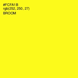 #FCFA1B - Broom Color Image