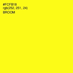 #FCFB18 - Broom Color Image