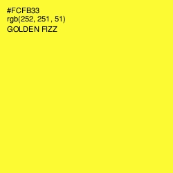 #FCFB33 - Golden Fizz Color Image