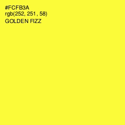 #FCFB3A - Golden Fizz Color Image