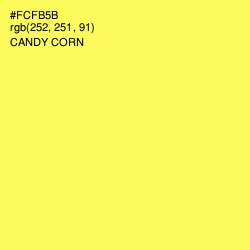 #FCFB5B - Candy Corn Color Image