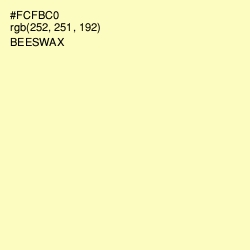 #FCFBC0 - Beeswax Color Image