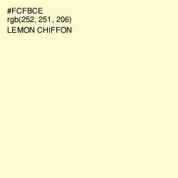 #FCFBCE - Lemon Chiffon Color Image