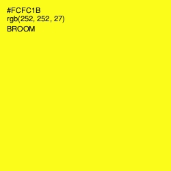 #FCFC1B - Broom Color Image