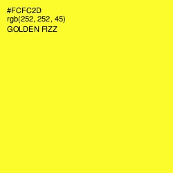 #FCFC2D - Golden Fizz Color Image