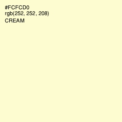 #FCFCD0 - Cream Color Image