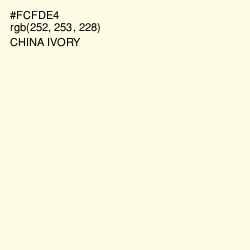 #FCFDE4 - China Ivory Color Image