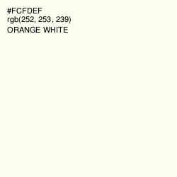 #FCFDEF - Orange White Color Image