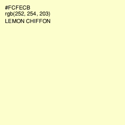 #FCFECB - Lemon Chiffon Color Image