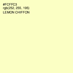 #FCFFC3 - Lemon Chiffon Color Image