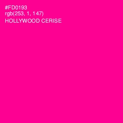 #FD0193 - Hollywood Cerise Color Image