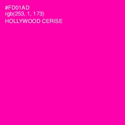 #FD01AD - Hollywood Cerise Color Image