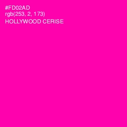 #FD02AD - Hollywood Cerise Color Image