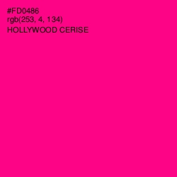 #FD0486 - Hollywood Cerise Color Image