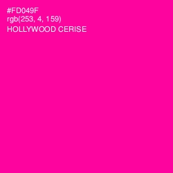 #FD049F - Hollywood Cerise Color Image