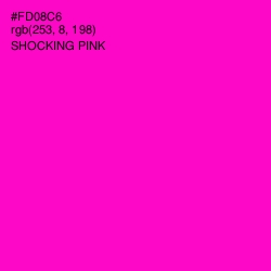 #FD08C6 - Shocking Pink Color Image
