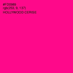 #FD0989 - Hollywood Cerise Color Image