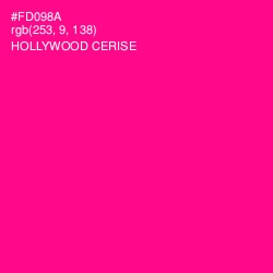 #FD098A - Hollywood Cerise Color Image