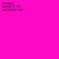 #FD09C5 - Shocking Pink Color Image