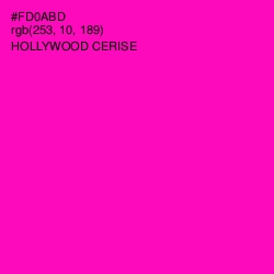 #FD0ABD - Hollywood Cerise Color Image